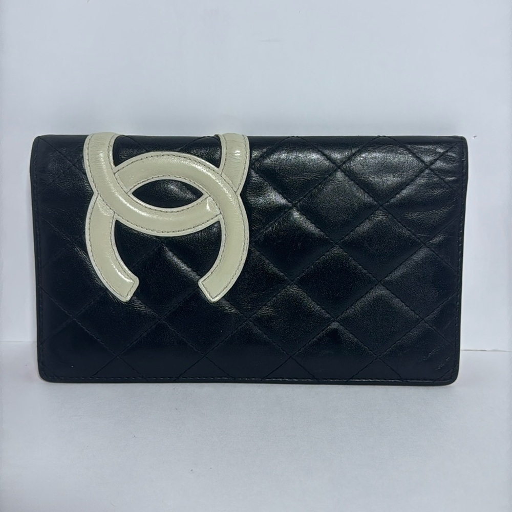 AUTHENTIC CHANEL CAMBONE BI FOLD WALLET